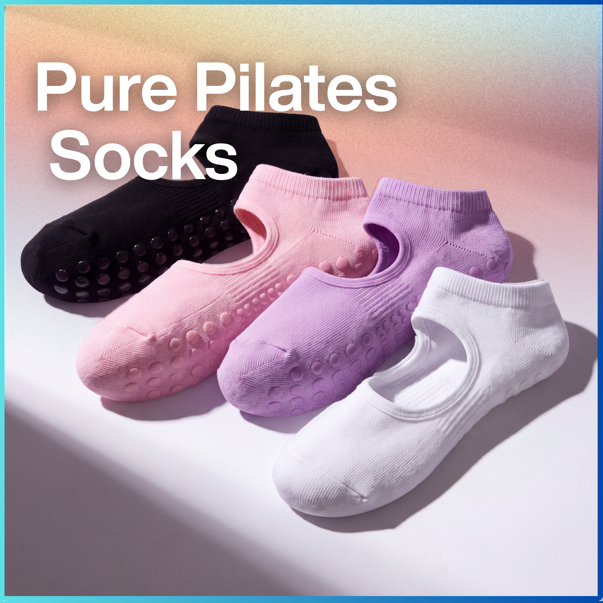 Pure Pilates Socks | 4 Pair